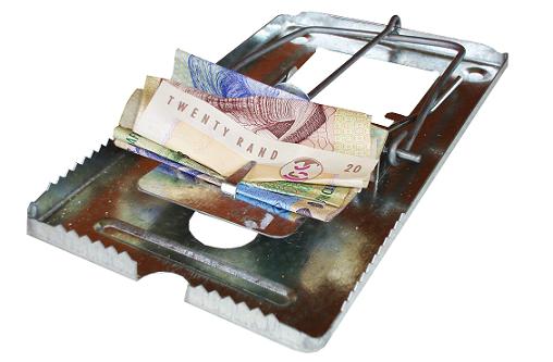 Pastička s penězi - bankovky - zisk