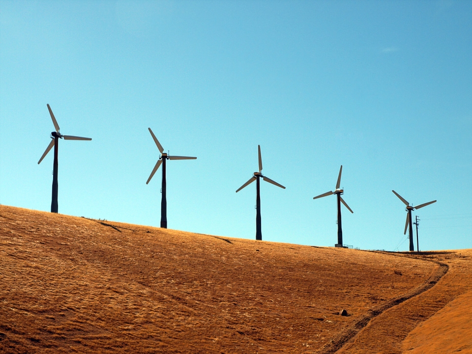 Zelené investice - větrné elektrárny - energetický průmysl