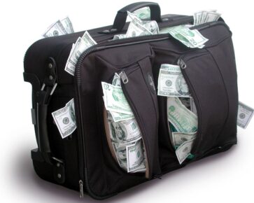 Kufr peněz - bohatství