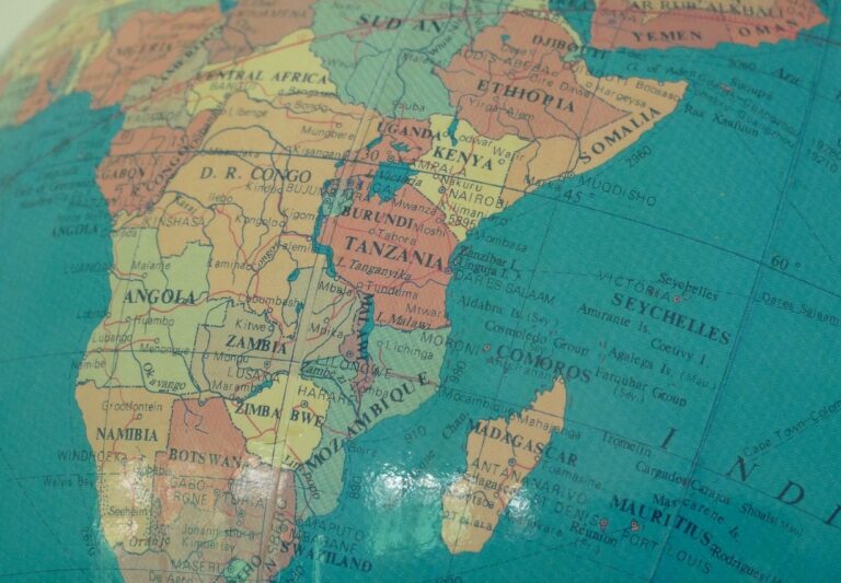 Afrika - africký světadíl - mapa - kolonialismus