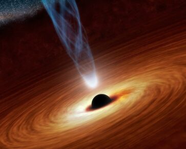 černá díra - vesmír
